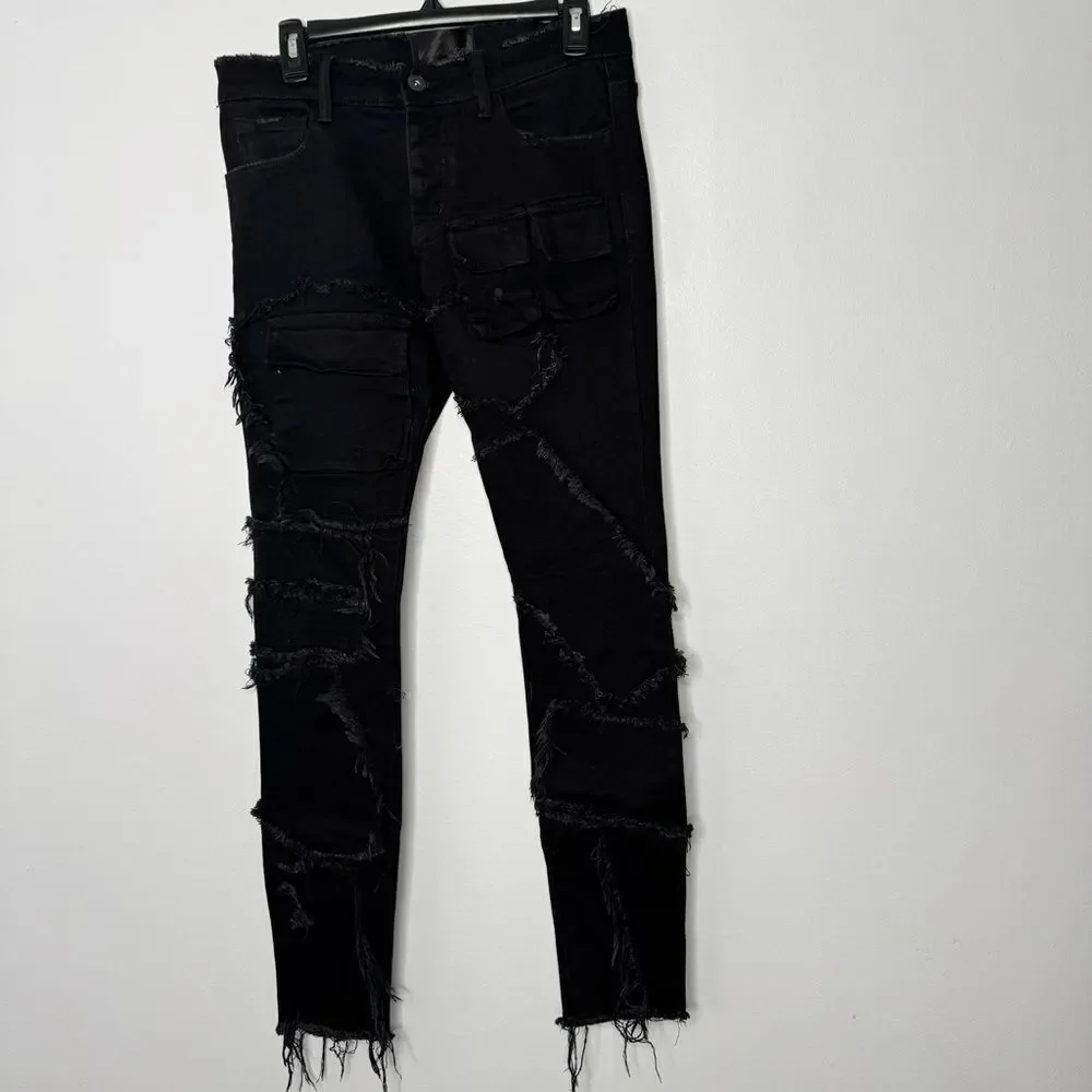 Valabasas Black Distressed Jeans size 29